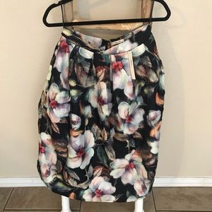 NWT Floral Midi Skirt